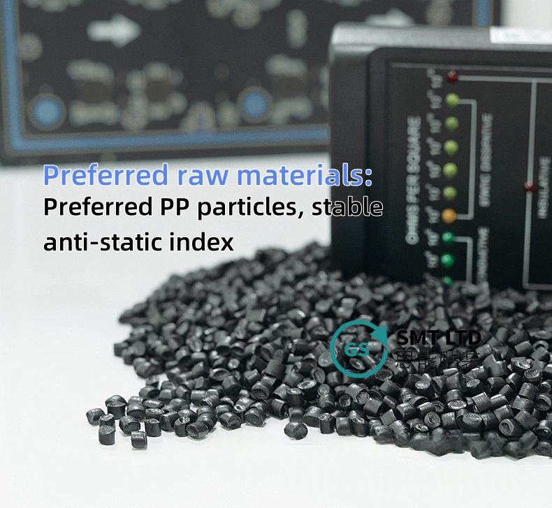 A-antistatisch laad- en losrek smt laadmachine materiaal framemateriaal opslag pcb omzetdoos voorkeur grondstoffen