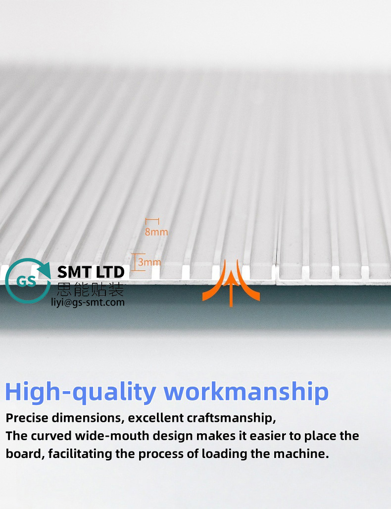 aluminiumlegering smt pcb esd tijdschriftenrek - hoogwaardige afwerking