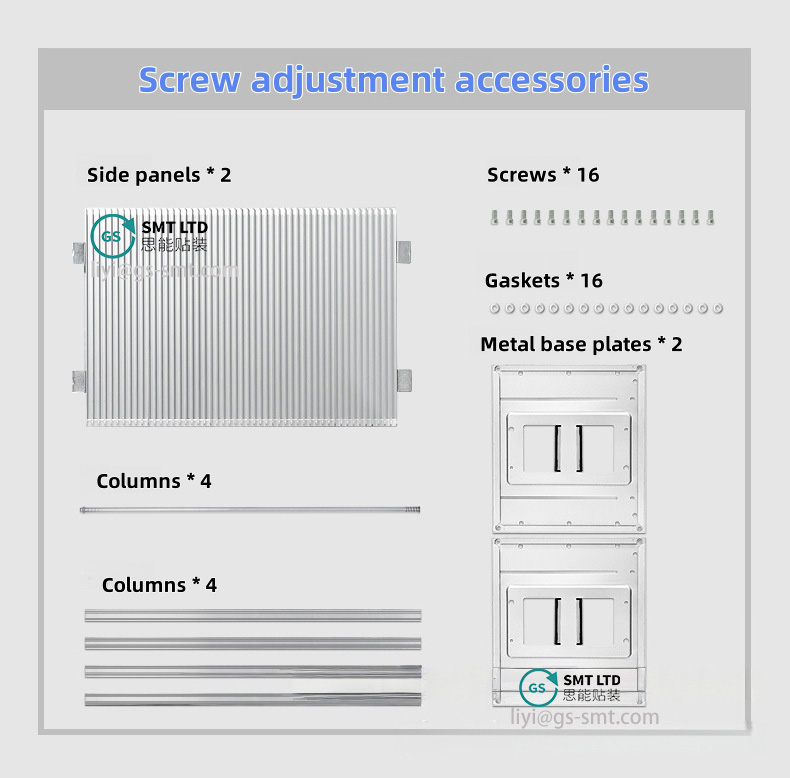 aluminium smt pcb esd tijdschriftenrek-product installatiestappen-1