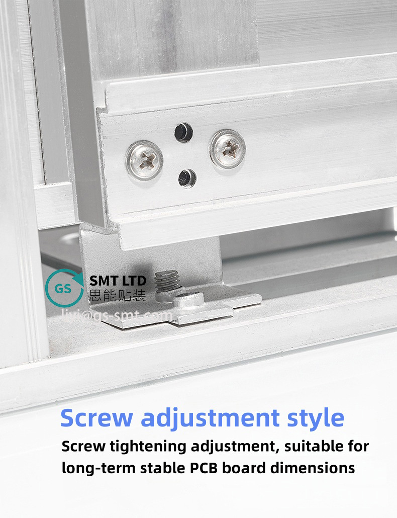 aluminiumlegering smt pcb esd tijdschriftenrek-schroef aanpassingsstijl