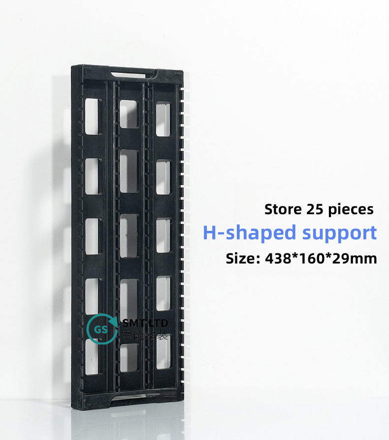 ถาด pcb ชั้นวาง esd การจัดเก็บข้อมูล ชั้นวางหมุนเวียน h-type